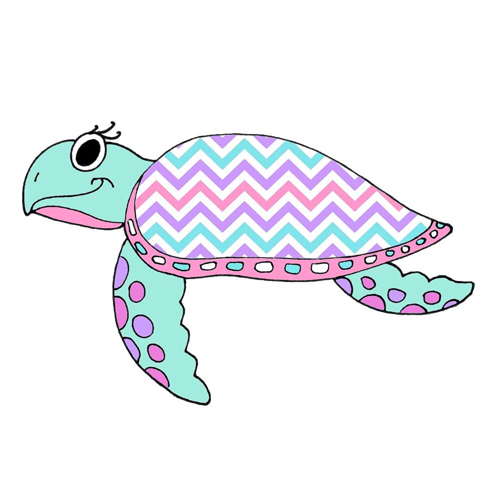 Sea Turtle - Chevron Decal/Sticker