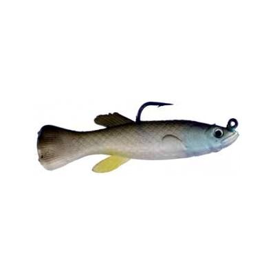 Artificial Mud Minnow 4" Natural 4 Pack - Almost Alive Lures - Click Image to Close