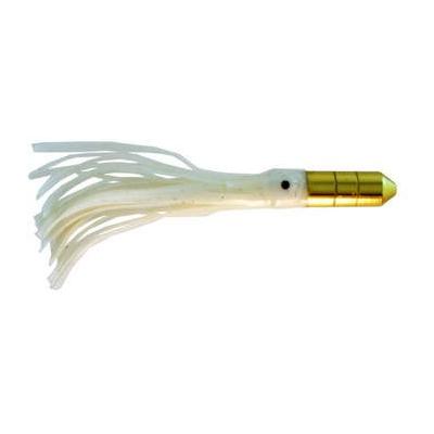 Gold Bullet Trolling Lure, 5 Inch With Glowing Squ - Click Image to Close