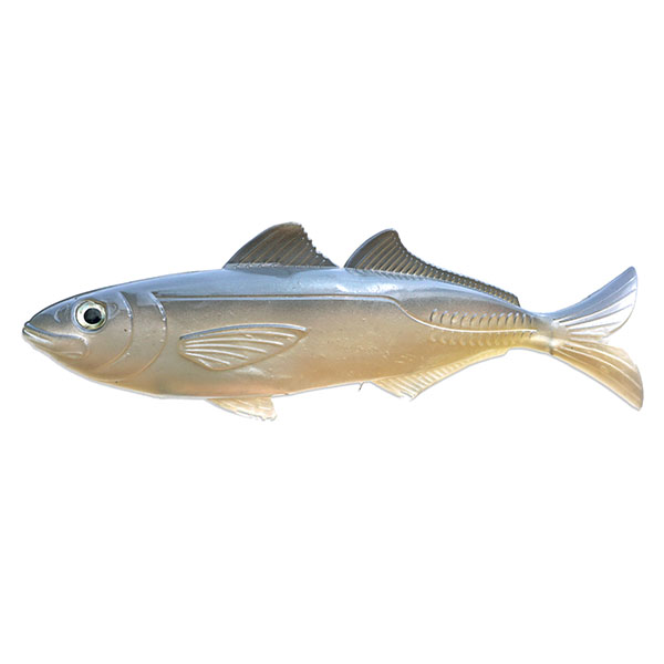 Artificial Cigar Minnow 8" Natural 2 Pack - Almost Alive Lures - Click Image to Close