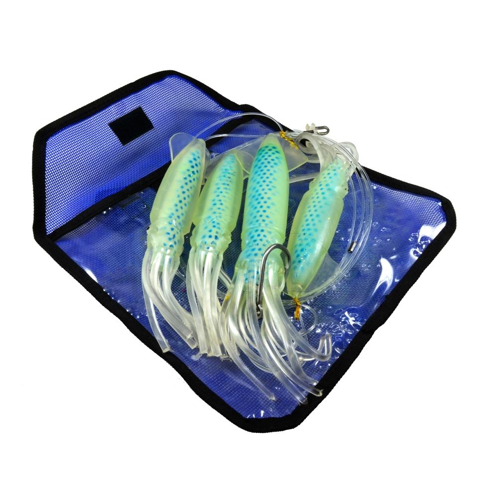 Almost Alive Lures Squid Daisy Chain with Stinger Hook - Click Image to Close