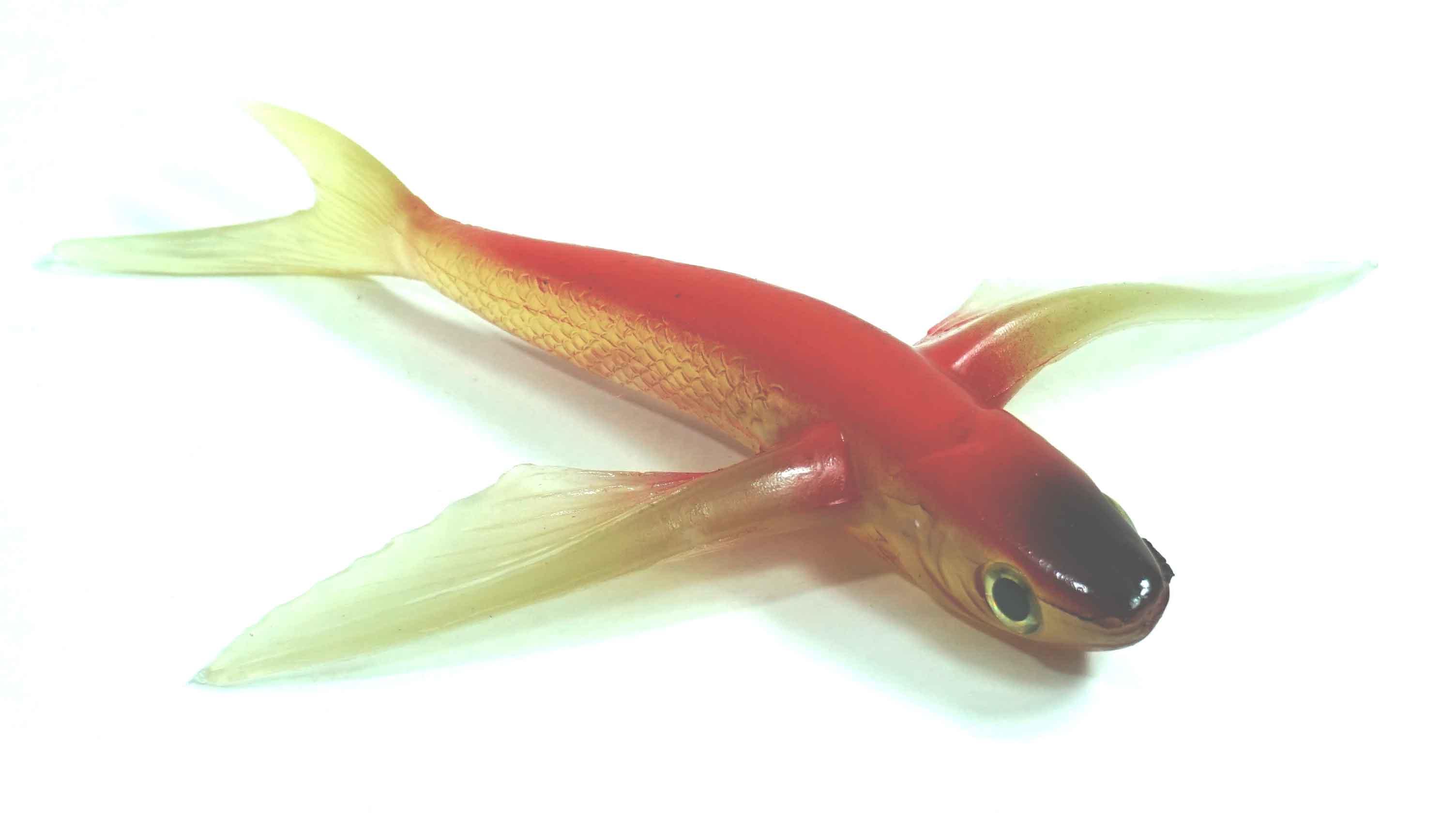 Flying Fish Red/Clear/Black Nose 6" - Almost Alive Lures