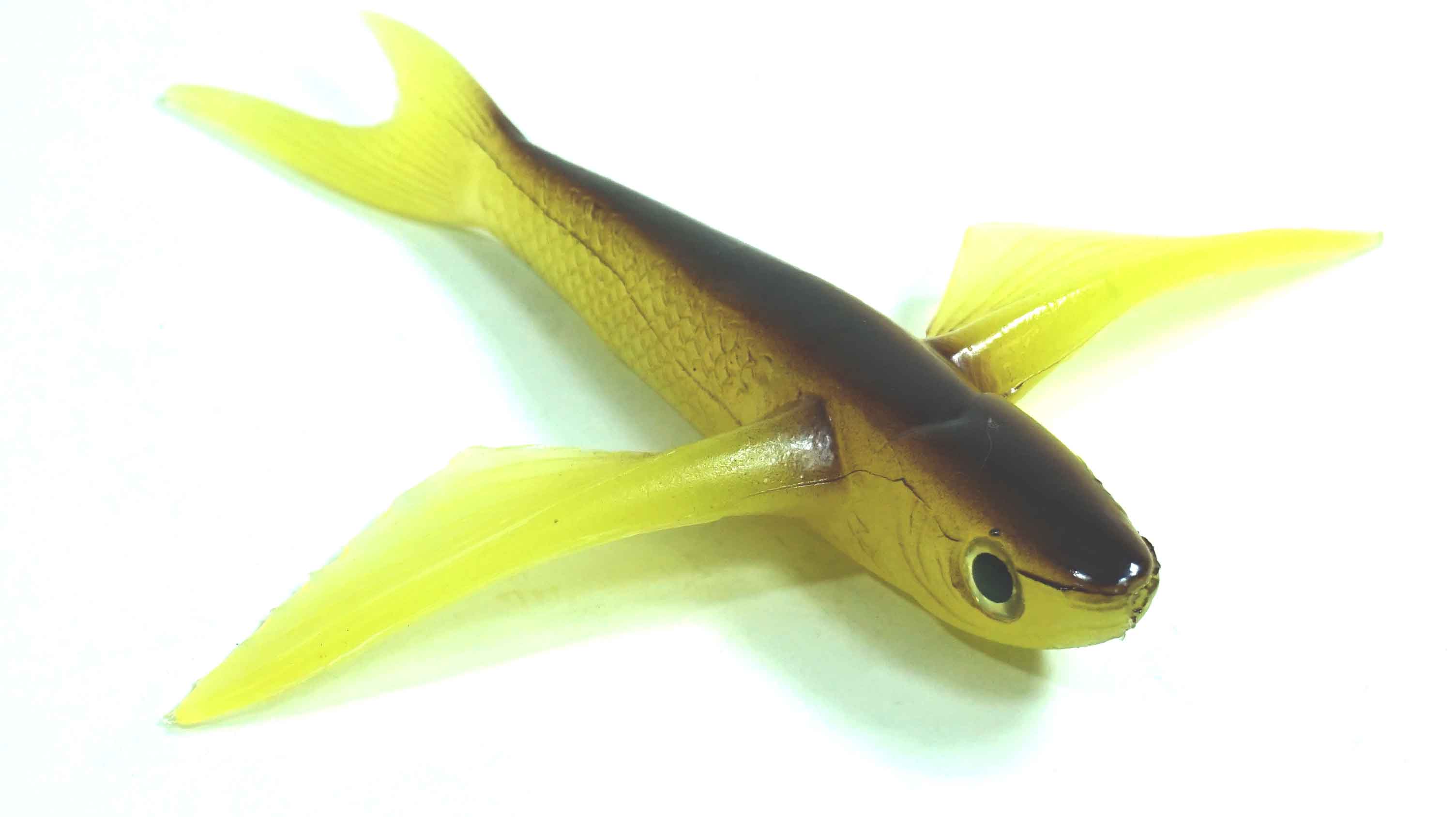 Flying Fish Brown/Yellow 6" - Almost Alive Lures - Click Image to Close
