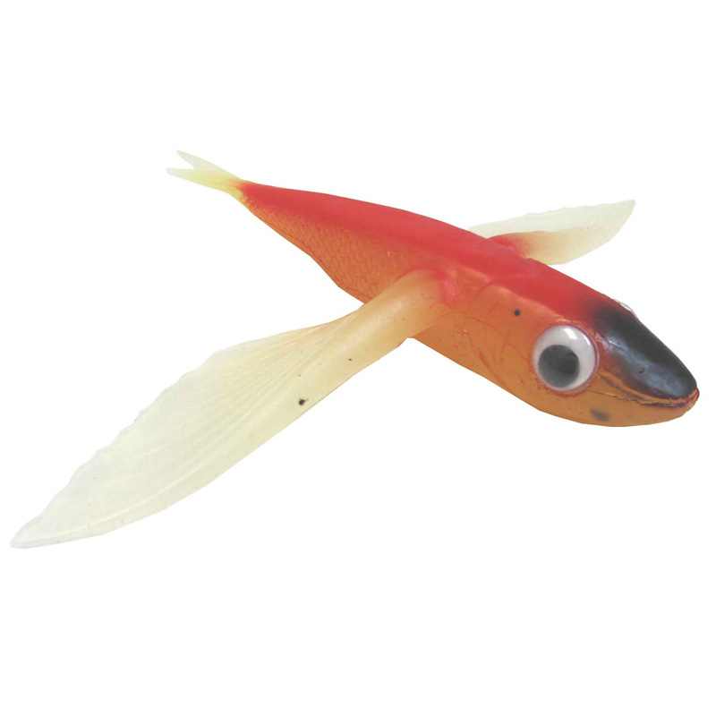 Flying Fish Red/Clear/Black Nose 8.5" - Almost Alive Lures - Click Image to Close