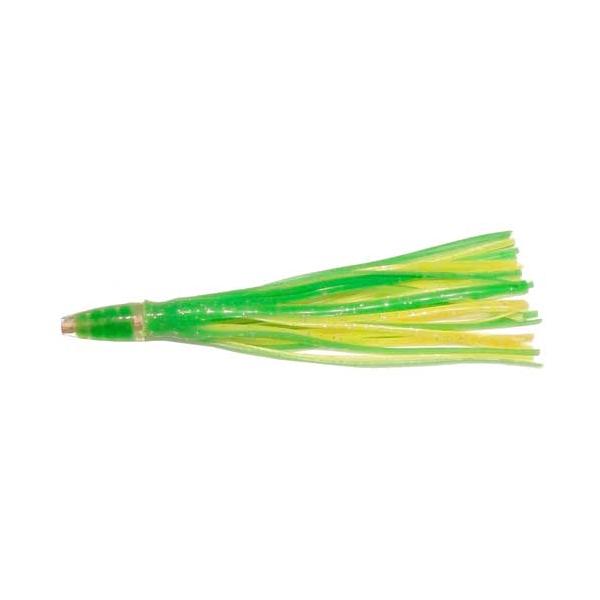Bullet Head Trolling Lure, 6 Inch Green And Yellow