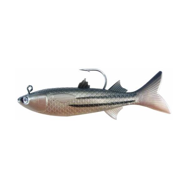 Artificial Finger Mullet Rigged 6" Striped 2 Pack - Almost Alive - Click Image to Close