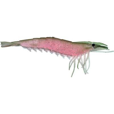 Artificial Shrimp 4-1/4" Natural 4 Pack - Almost Alive Lures - Click Image to Close