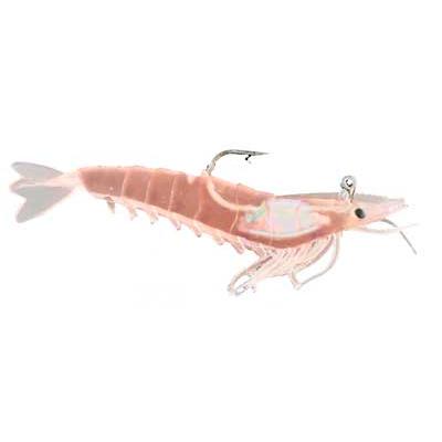 Artificial Shrimp Rigged 4-1/4" Rootbeer 4 Pack