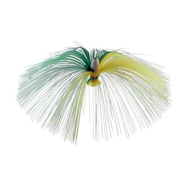 Witch Lure, Glow Bullet Head, 60g, With 7 Inch Green, White Hair