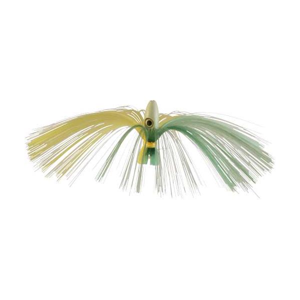 Witch Lure, Glow Bullet Head, 95g, With 7 Inch Green, Yellow Hai