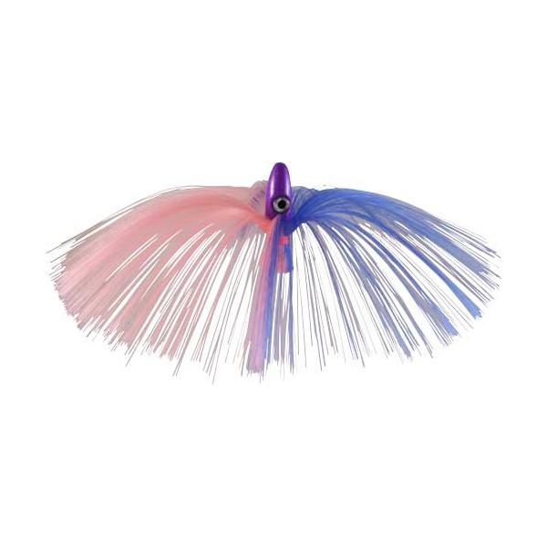 Witch Lure, Purple Bullet Head, 95g, With 7 Inch Blue, Pink Hair