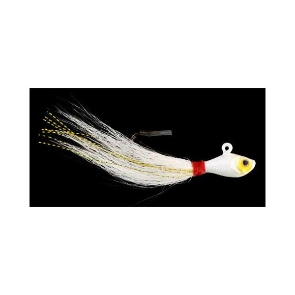 Jig Buck Tail 4.5 White Gold 1 Oz. - Click Image to Close
