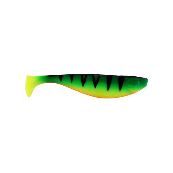 Almost Alive 9" Soft Shad Paddle Tail Bait Fluoro Green Tiger