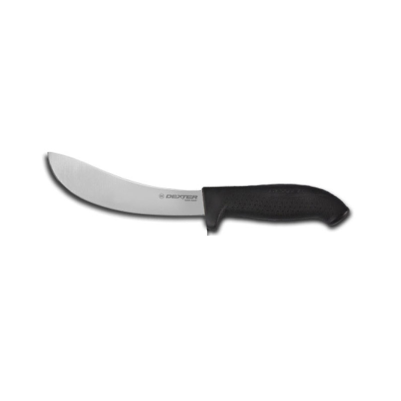 6" SOFGRIP Skinning Knife, Stiff, Black Handle