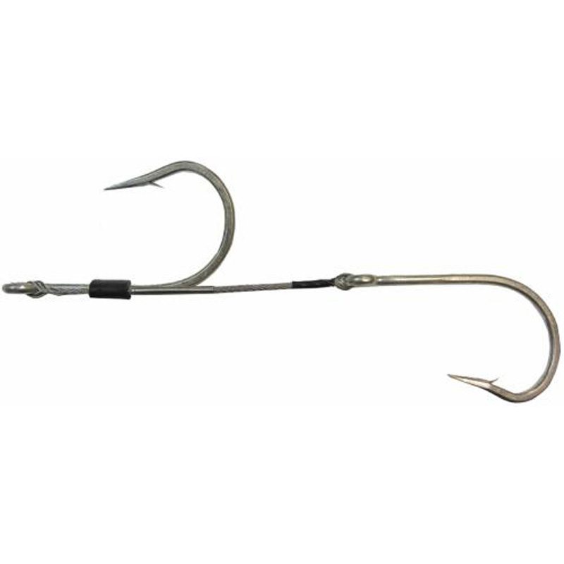 Eagle Claw Double Hook Set Wm1020 Hooks 480lb Ss Cable