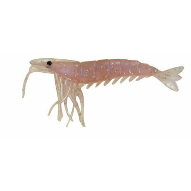 Artificial Shrimp 3-1/4" Purple Flake 3 Pack - Click Image to Close