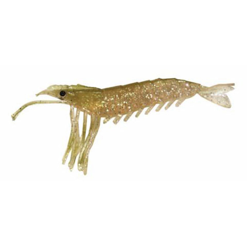 Artificial Shrimp 3-1/4" Natural 3 Pack - Click Image to Close