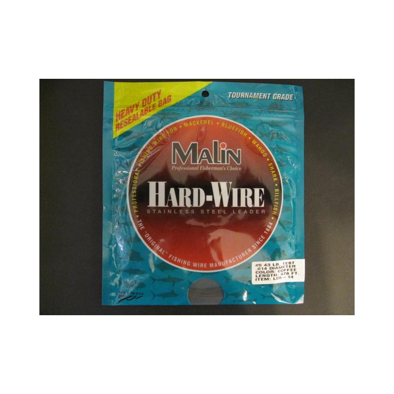 Malin Stainless Steel Leader #5 43 Lb. Test Lc5-14 Ss Wire Coffe