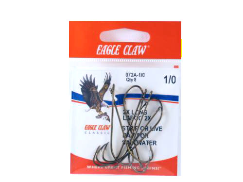 Eagle Claw 072A-1/0 Classic Hooks 8Pk Sz1/0 Brnz