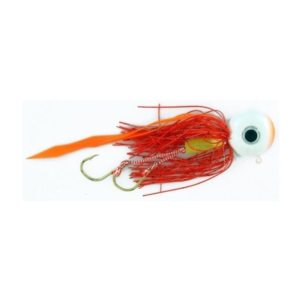 Vertical Jig with Assist Hook Orange/White 0.6 ounce - Almost Al