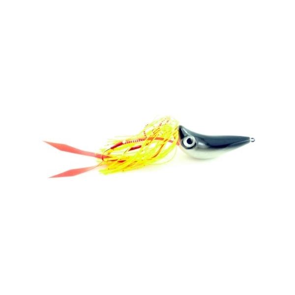 Vertical Jig with Assist Hook Black/White 2.8 ounce - Almost Ali