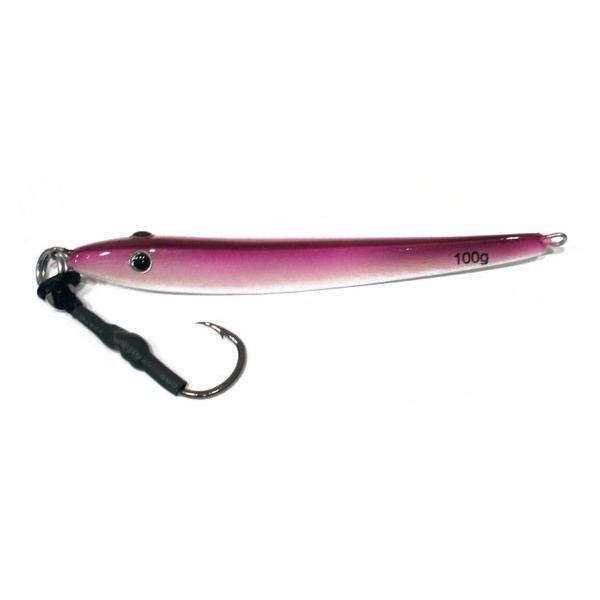 Vertical Jig Jabbah Purple/Glow 3.5 ounce - Almost Alive Lures