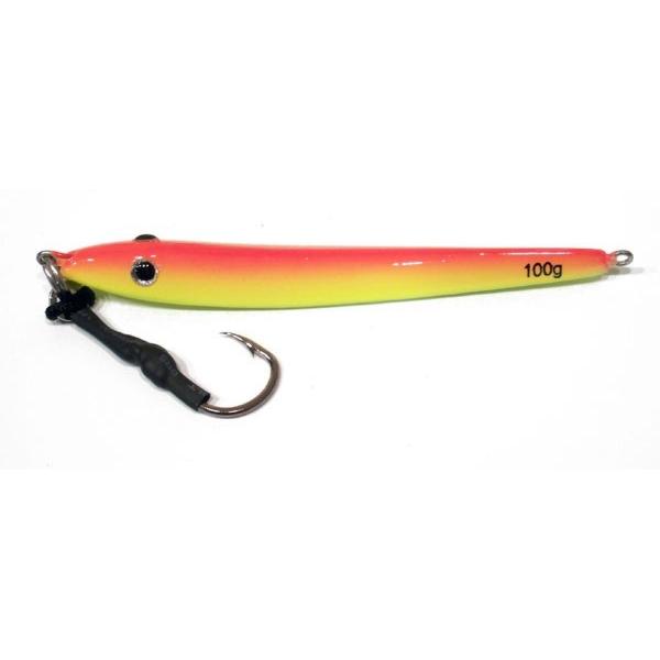 Vertical Jig Jabbah Orange/Yellow 3.5 ounce - Almost Alive Lures