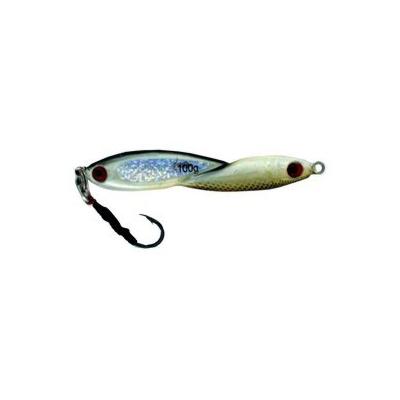 Vertical Jig Okul Brown/White/Flash 3.5 ounce - Almost Alive Lur