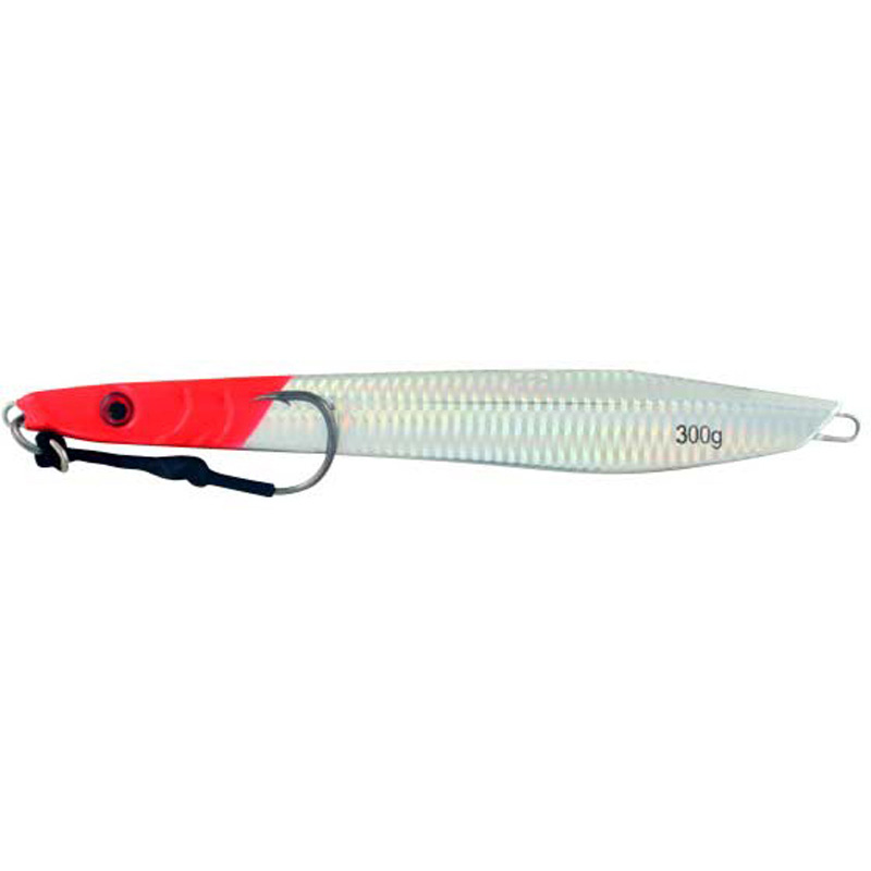 Vertical Jig Sabik Red/Silver Flash 10.5 ounce - Almost Alive Lu - Click Image to Close