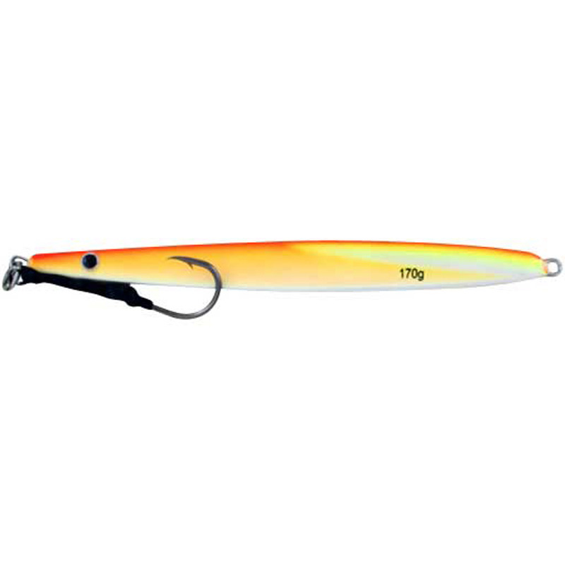 Vertical Jig Nash Orange/Yellow 6 ounce - Almost Alive Lures