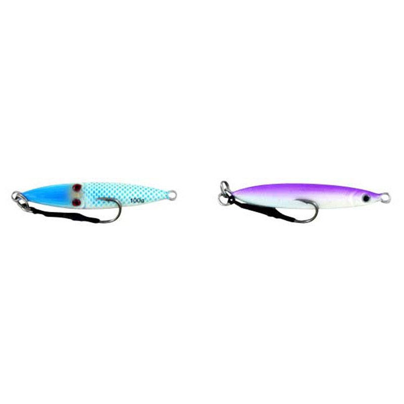 Vertical Jig Sinistra Blue/Purple 3.5 ounce - Almost Alive Lures - Click Image to Close