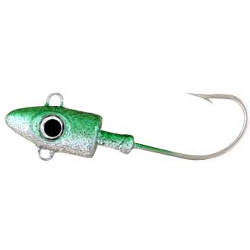 Jig Head Nihal Green/Silver 3.5 ounce - Almost Alive Lures