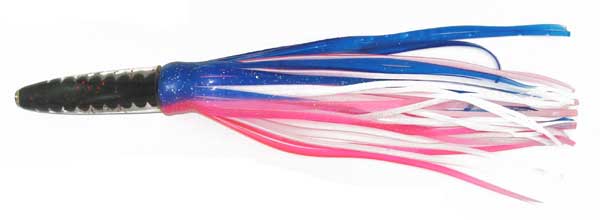 Bullet Head Trolling Lure, Blue/white/pink 12 Inch