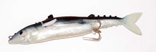 Almost Alive Lures 6.2" Soft Plastic Mackerel Swim Bait Rigged - Click Image to Close