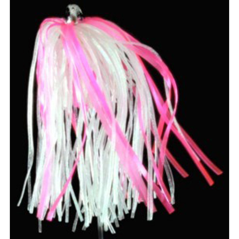 Trolling Witch Lure, 4g, White Skirt, Pink Mylar