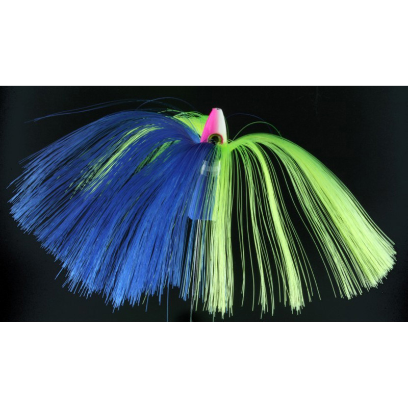 Witch Lure, 1oz, Pink-white Head, Blue, Chartreuse Hair