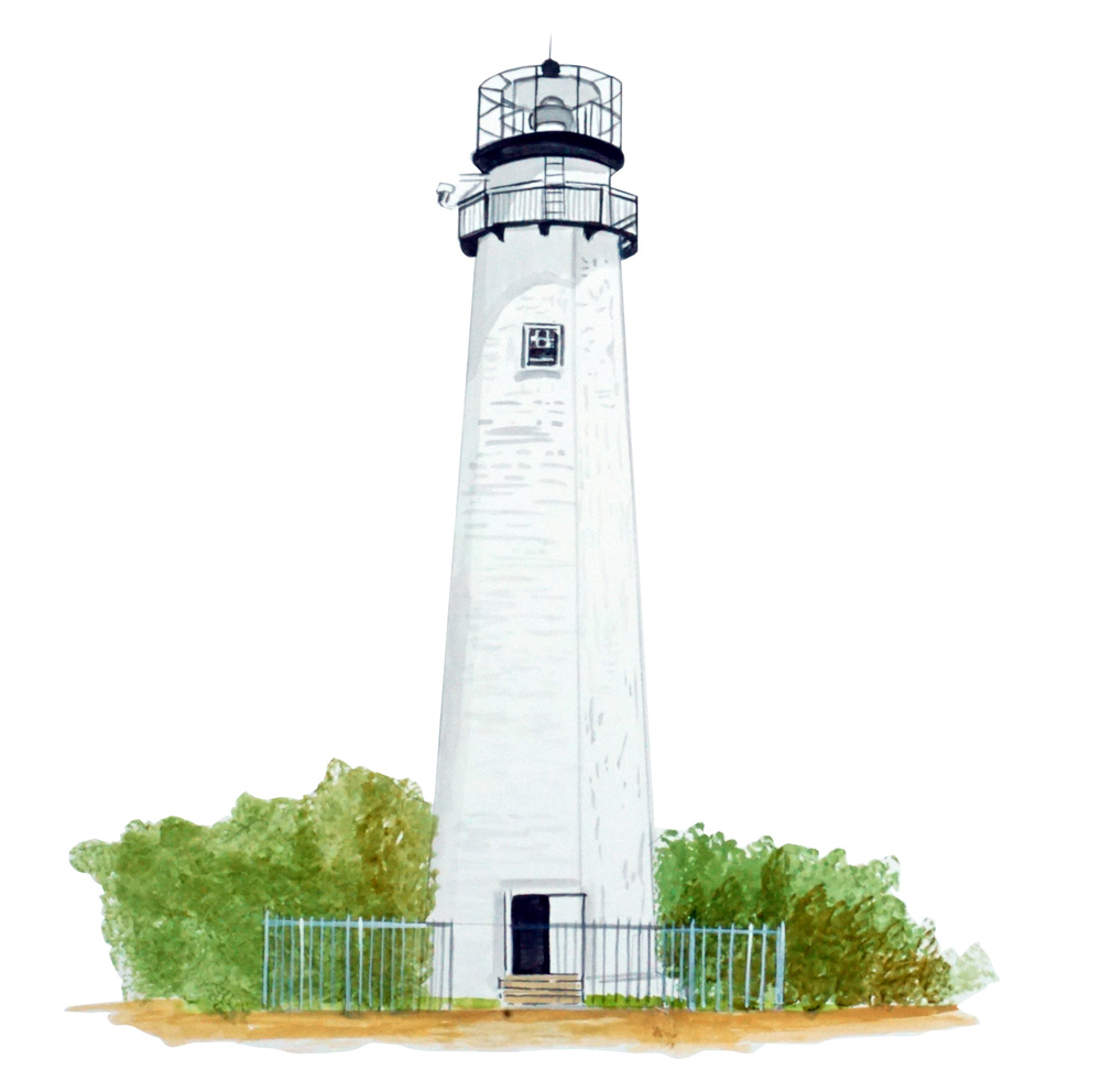 Fennicks Island Lighthouse Decal/Sticker