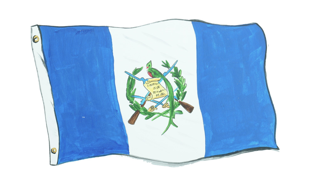 Guatamala Flag Decal/Sticker