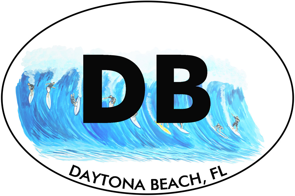 DB - Daytona Beach Surfing Decal/Sticker