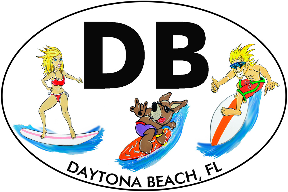 DB - Daytona Beach Surf Buddies Decal/Sticker