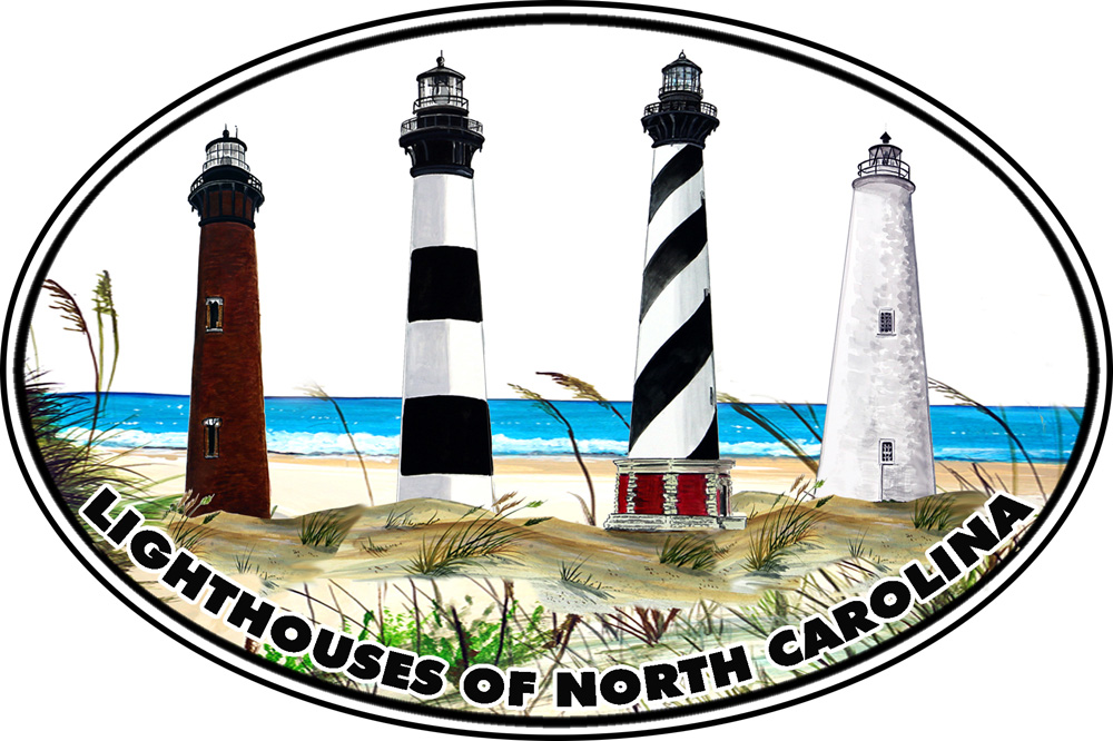 Lighthouses of North Carolina Decal/Sticker