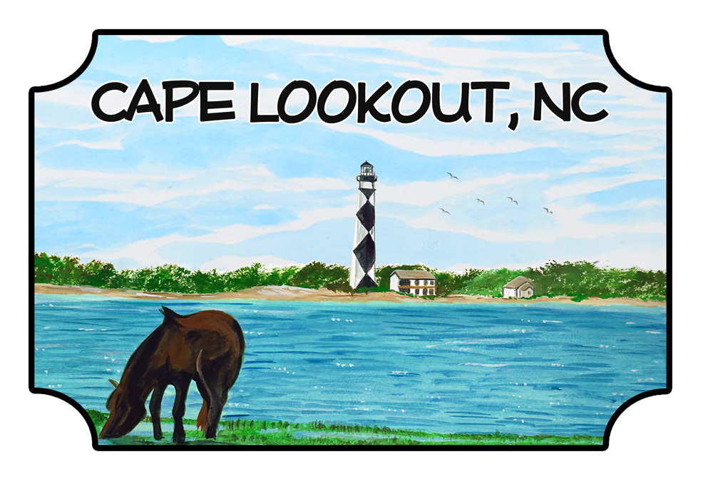 Cape Lookout - Lookout Scene Decal/Sticker