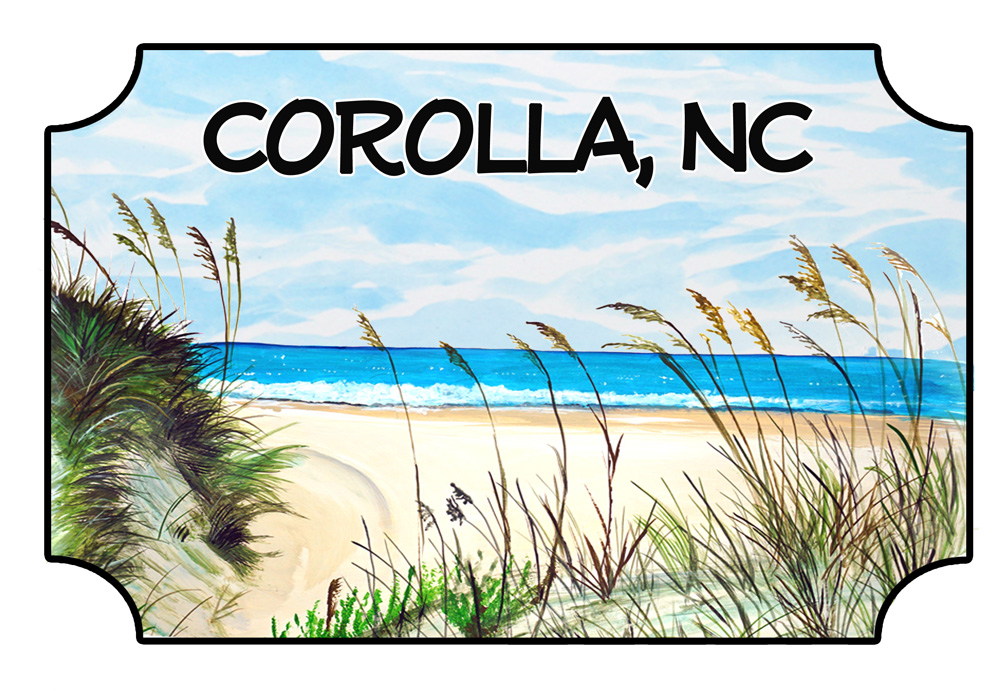Corolla - Beach Scene Decal/Sticker