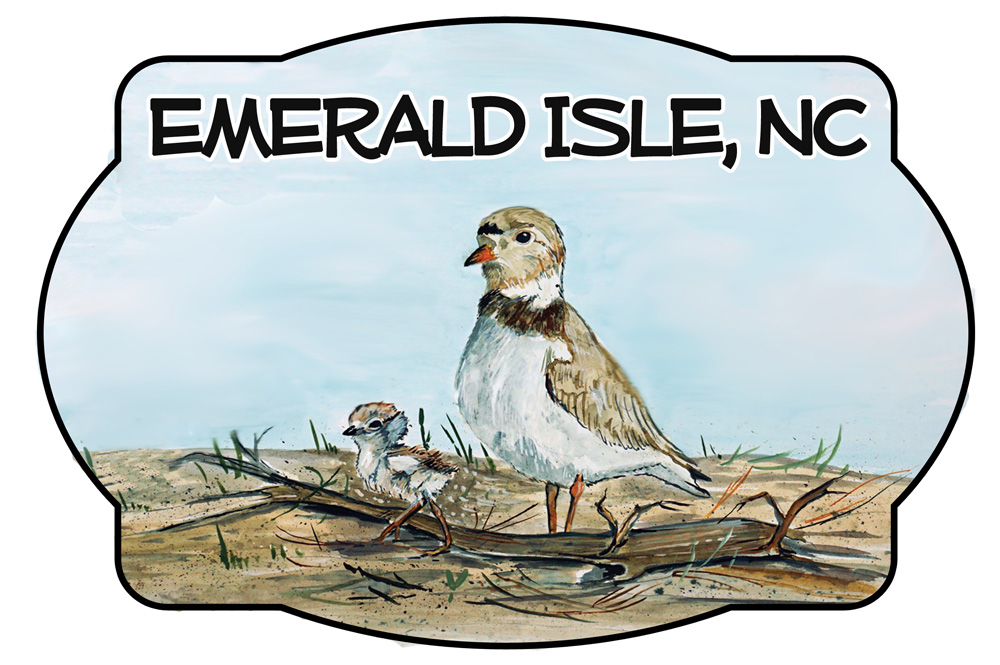 Emerald Isle - Shorebird Scene Decal/Sticker