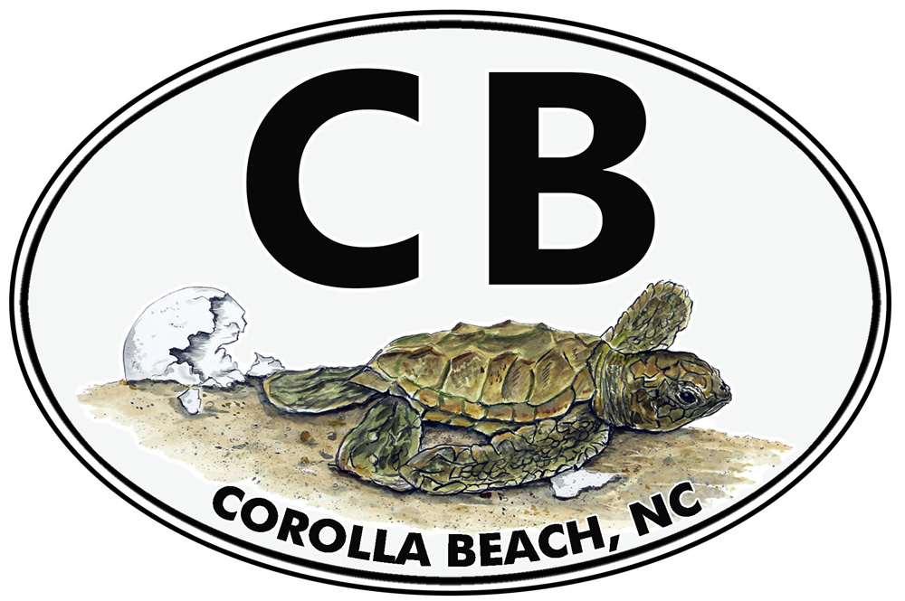 CB - Corolla Beach - Sea Turtle Decal/Sticker