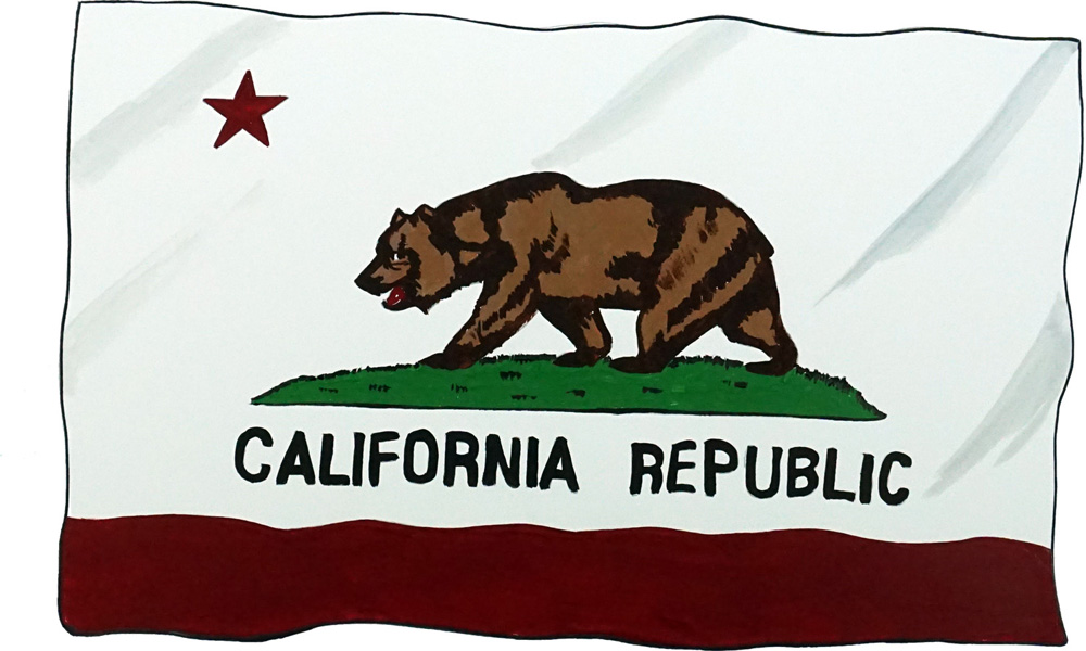 California Flag Decal/Sticker