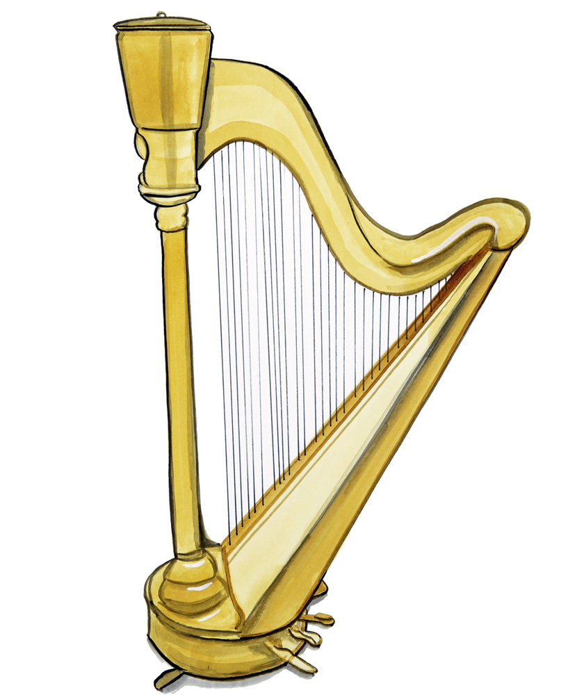Harp Decal/Sticker