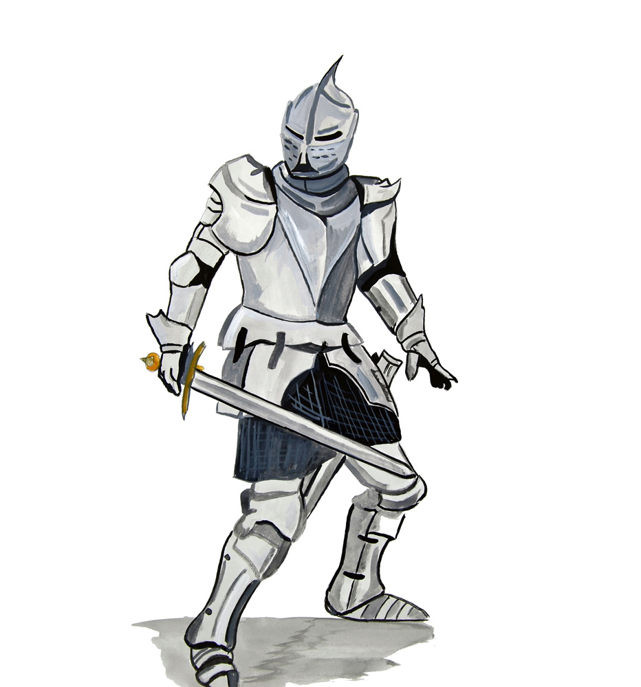 Knight in Armour Decal/Sticker