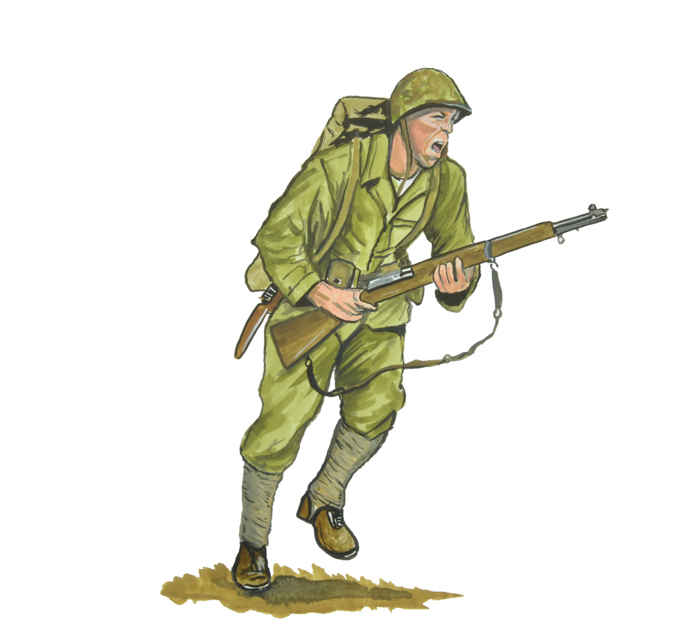 WW II SOLDIER 7 Decal/Sticker