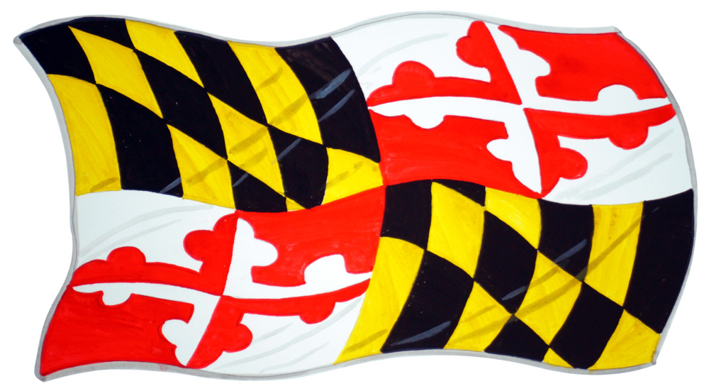Maryland State Flag Decal/Sticker